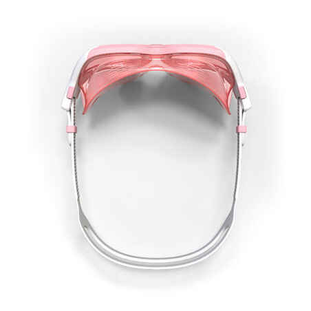 Pool Mask - Active Size Small - Tinted Lenses - Pink / White