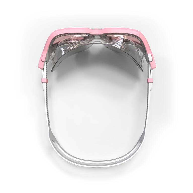 Masker renang - Renang - Active Ukuran S Lensa Berwarna - Pink/Putih