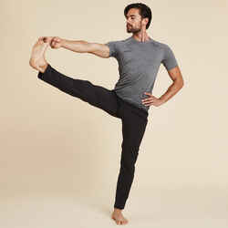 Men's Lightweight Dynamic Yoga Bottoms - Black