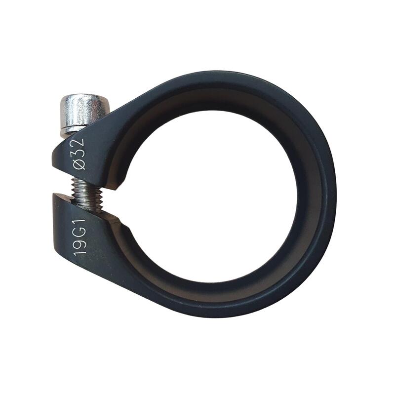 Wheelox Collier antivol selle 31.8 mm en aluminium et clé à empreinte