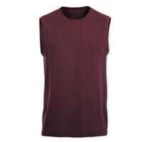 Men's Seamless Yoga Tank Top - Burgundy