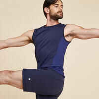 Men's Dynamic Yoga Seamless Tank Top - Indigo