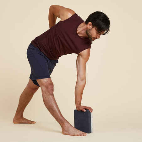 Shorts dynamisches Yoga Herren marineblau