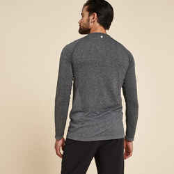 Men's Long-Sleeved Seamless T-Shirt - Grey