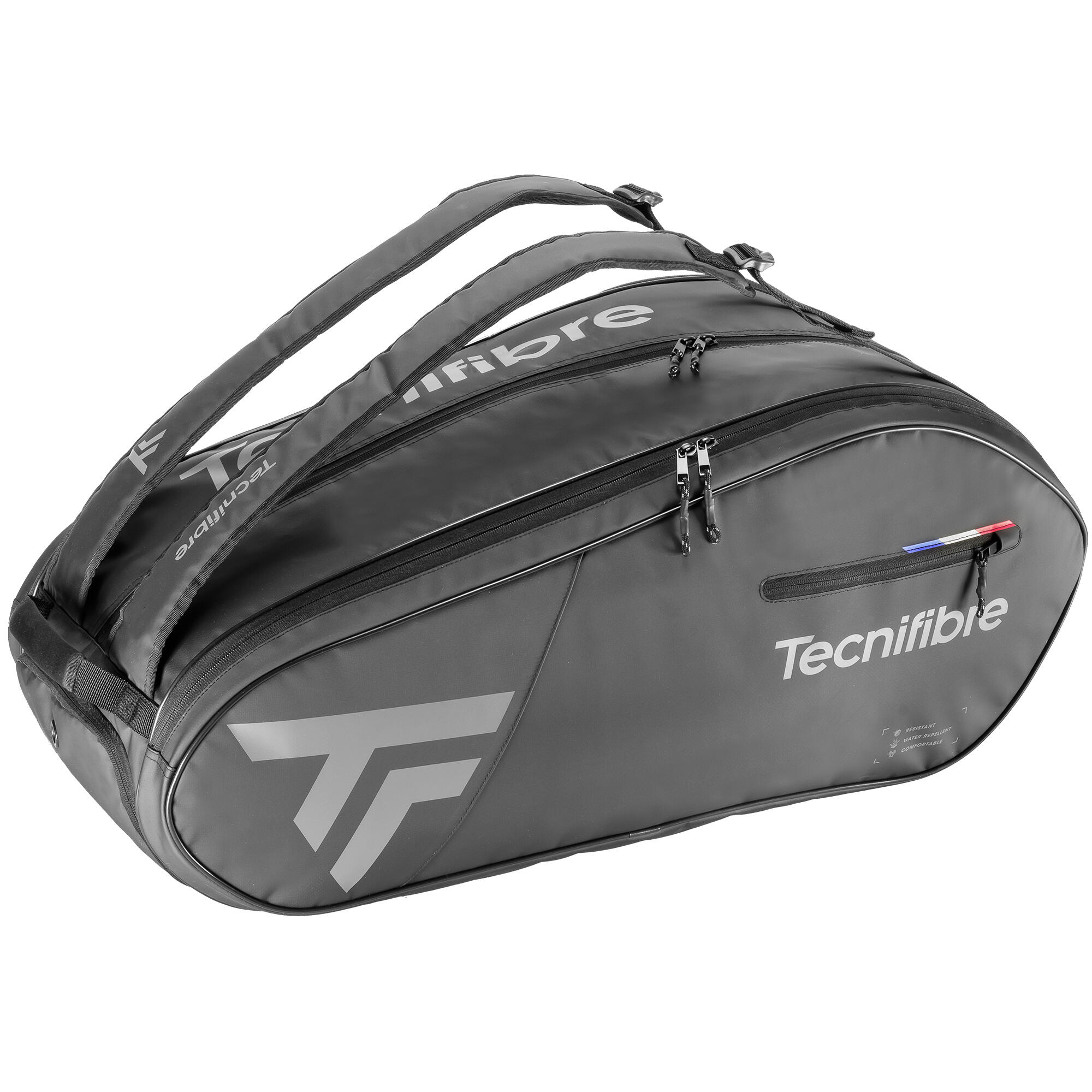 Borsa tennis termica TEAM DRY 12 racchette nero-grigio TECNIFIBRE |  DECATHLON