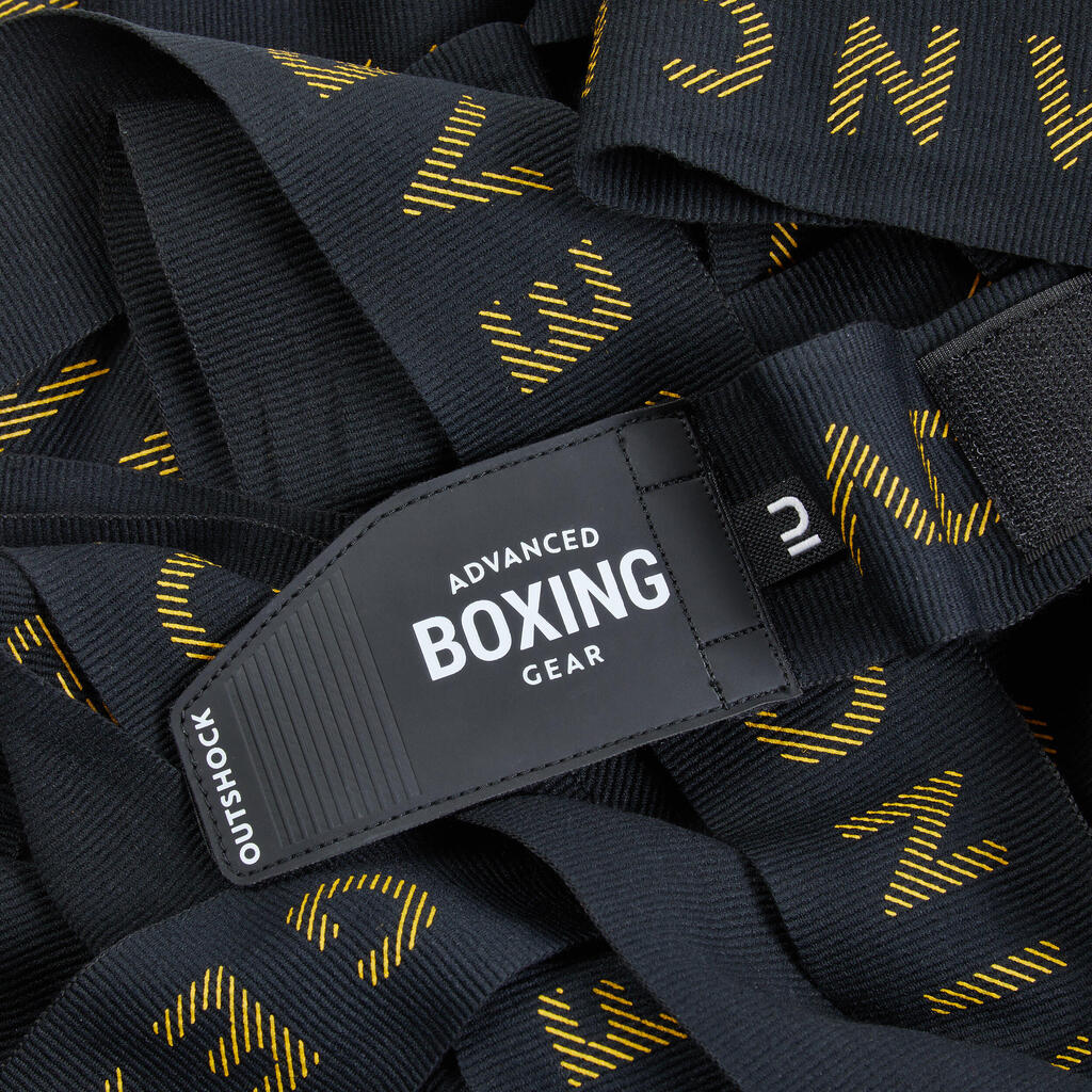 BANDES DE BOXE 4,5M NOIR/OR