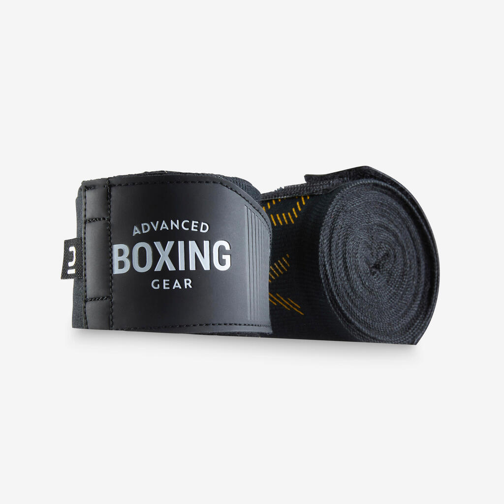 BANDES DE BOXE 4,5M NOIR/OR