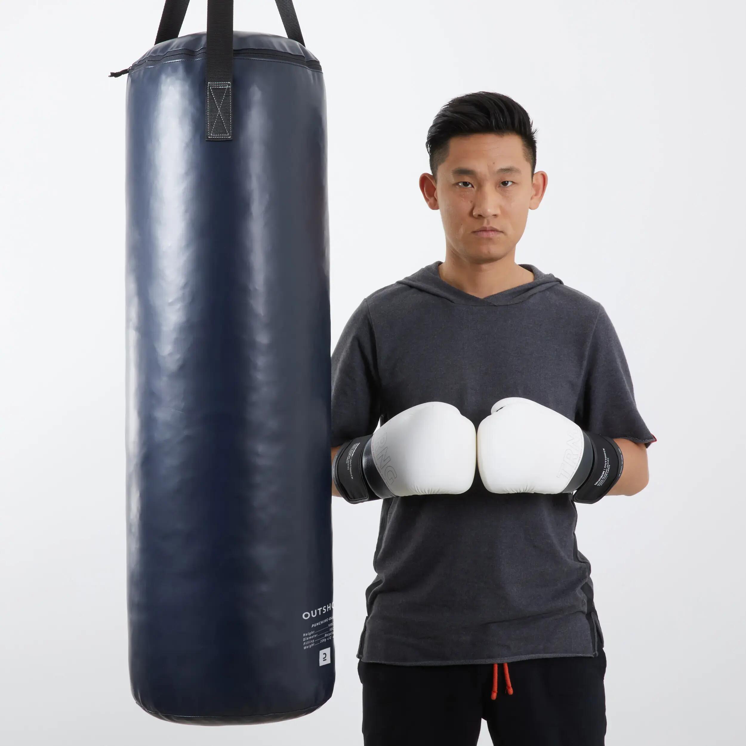 Saco de boxeo 20 kg Outshock 120 - Azul oscuro 6/10