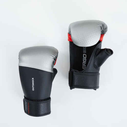 
      Punching Bag Gloves 500 - Black/Silver
  