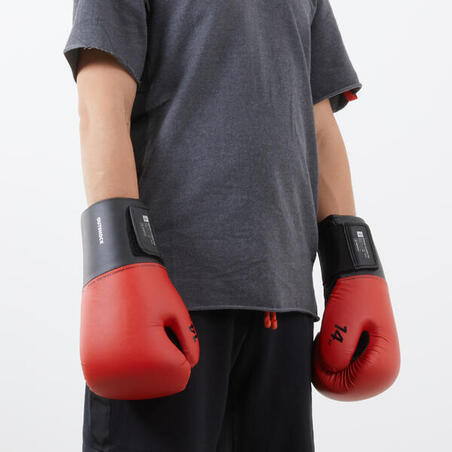 GANTS DE BOXE 100 - ROUGE