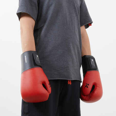 Guantes de boxeo Outshock 100 rojo