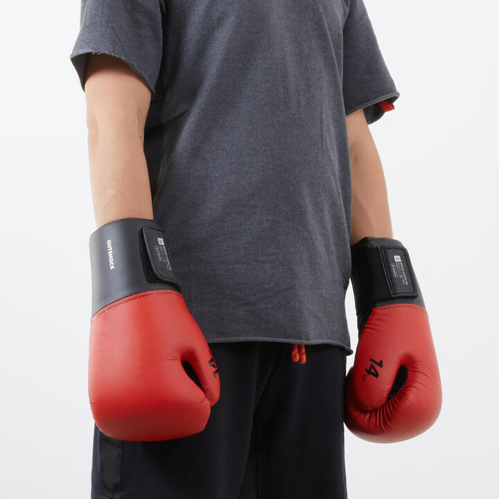 Boxing Gloves 100 Red Decathlon