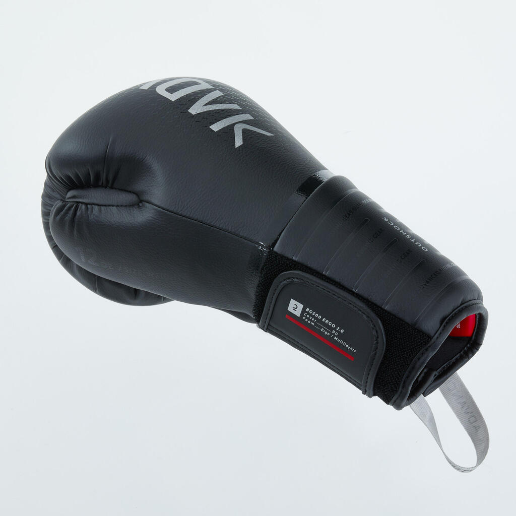 Boxhandschuhe 500 schwarz