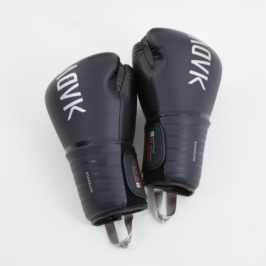 Boxhandschuhe 500 schwarz