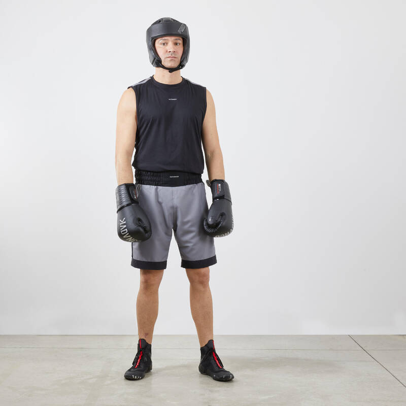 CASCO DE BOXEO PROTECCIÓN POMULOS MENTÓN OREJAS NEGRO 500 - Decathlon