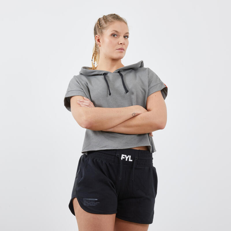 Box-Shorts 100 Damen schwarz