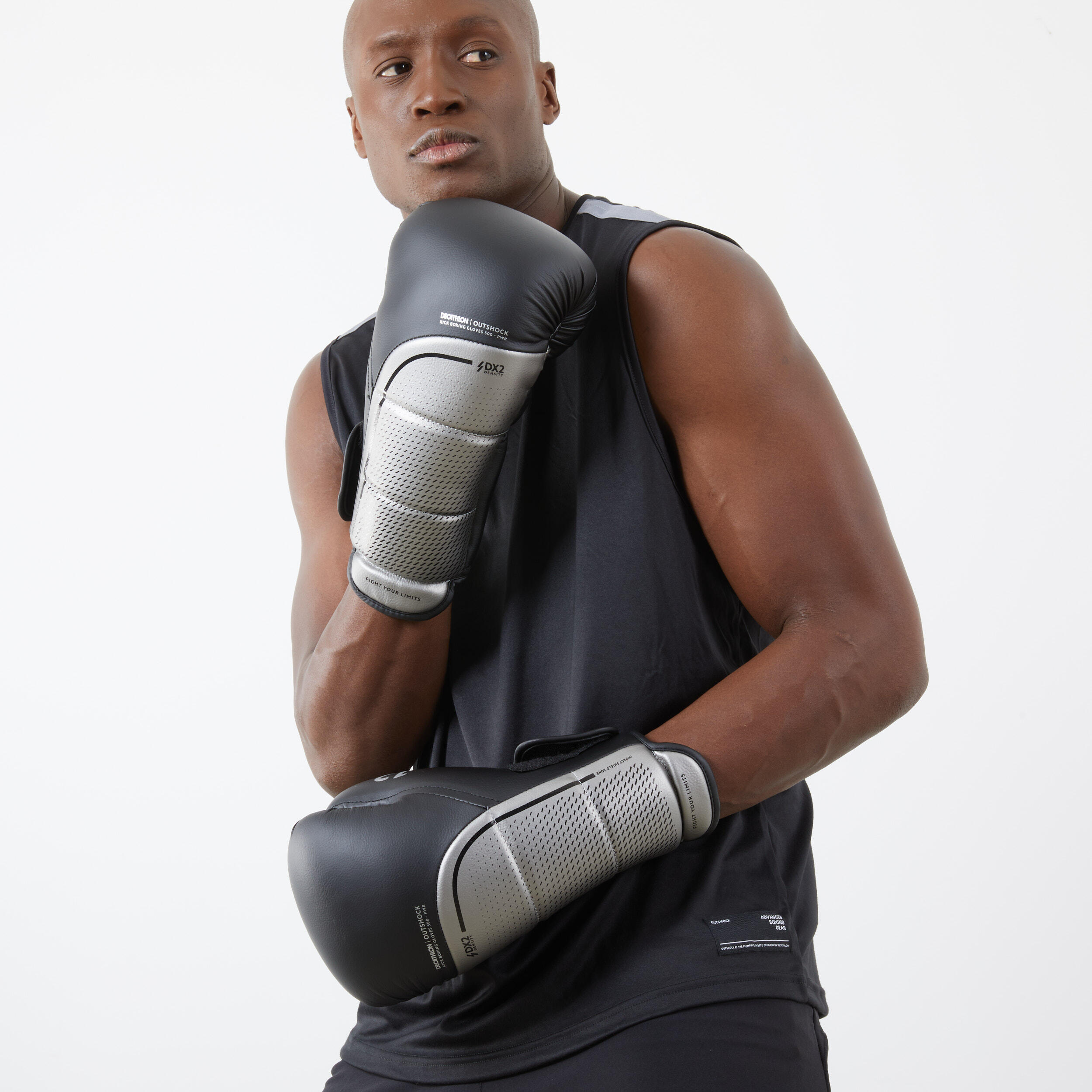 Guantes Mma/KickBoxing 500 Outshock Negro Decathlon