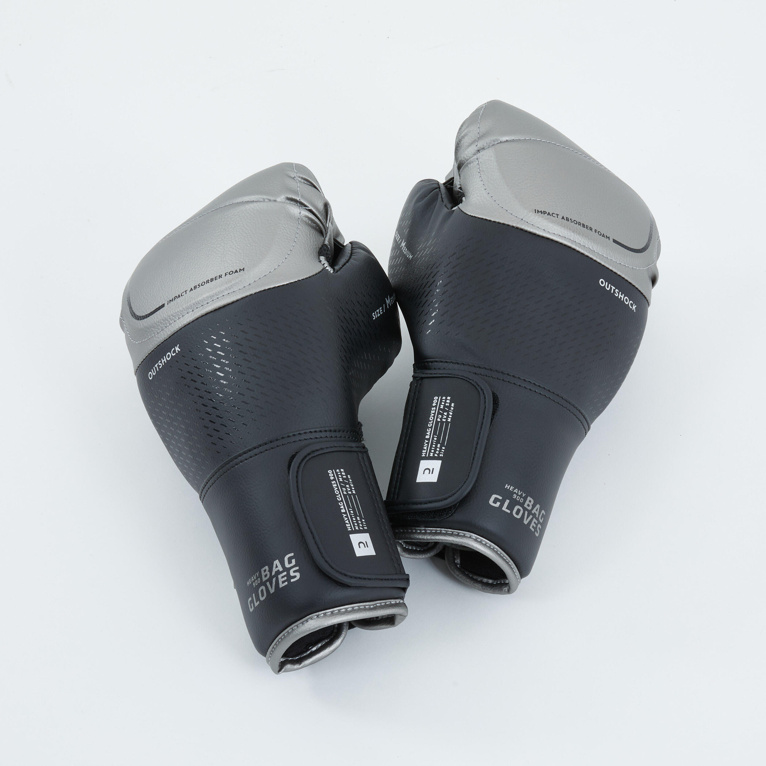 Punching Bag Gloves 900 Pro Boxing - Black/Silver 2/11