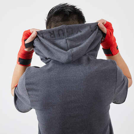 Men's Boxing Hoodie 100 - Grey