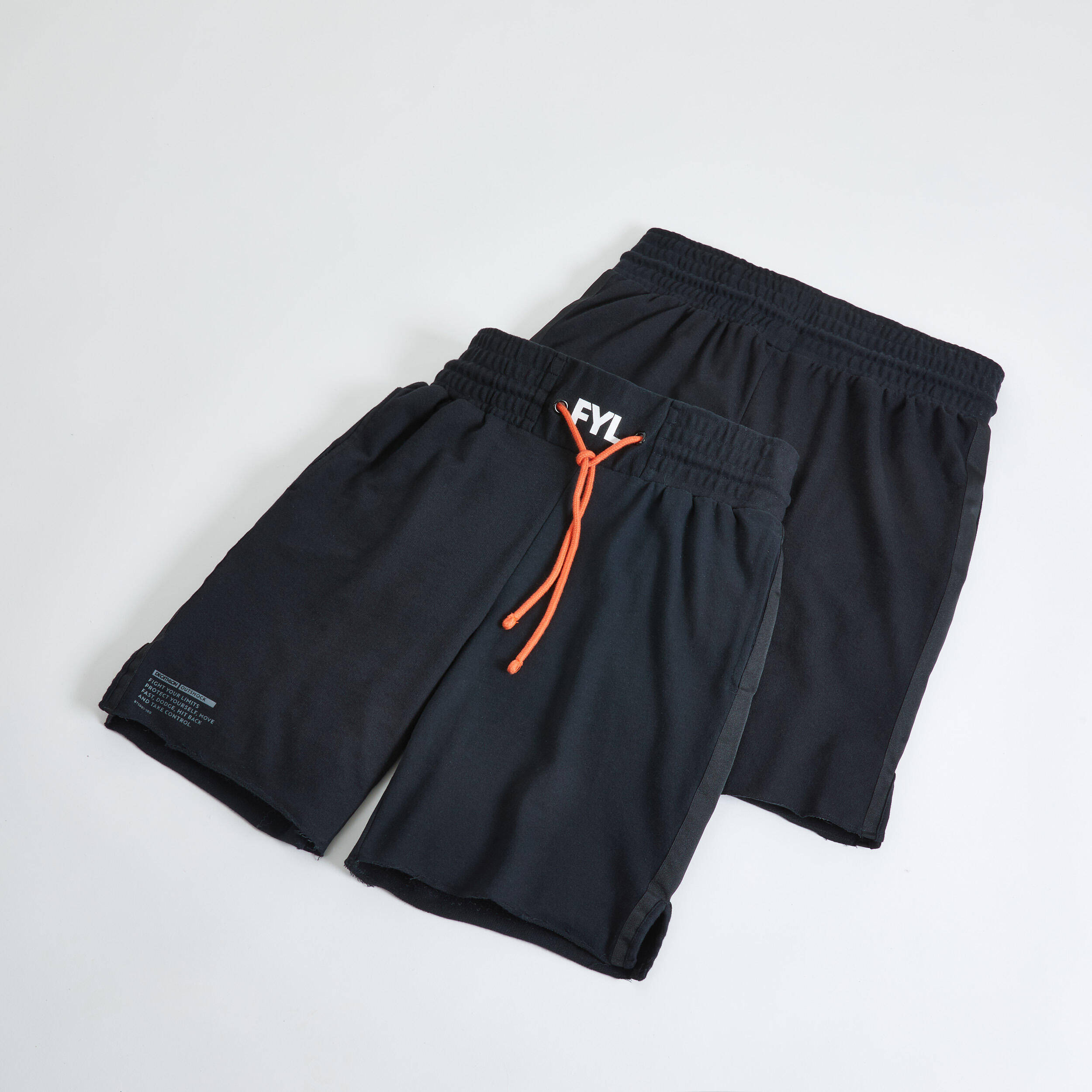 Adult Boxing Shorts 100 Black -  3