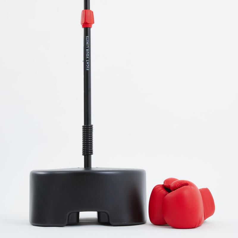 punchingball giantex rouge et noir hauteur adjustable 85-130 cm avec pompe  et gants de boxe pour enfants plus de 8 ans - Sacs de frappe - Achat & prix