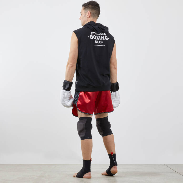 Pelindung Lutut Bertarung Kickboxing/Muay Thai 900 - Abu-Abu