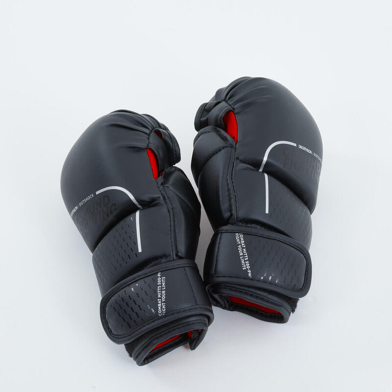 Handschoenen voor MMA / grappling 500 zwart