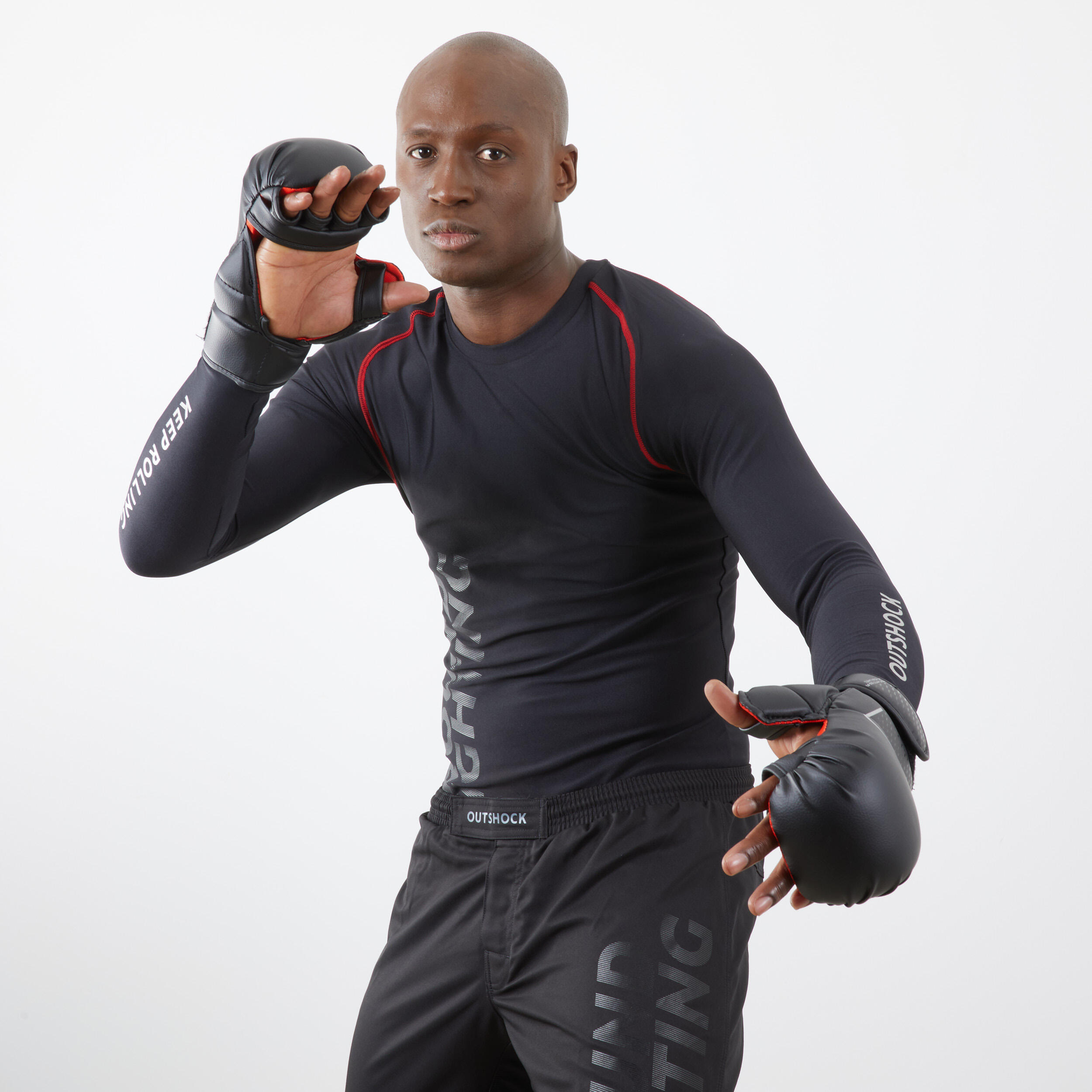 MMA SLASH Grappling Gloves 500 Black