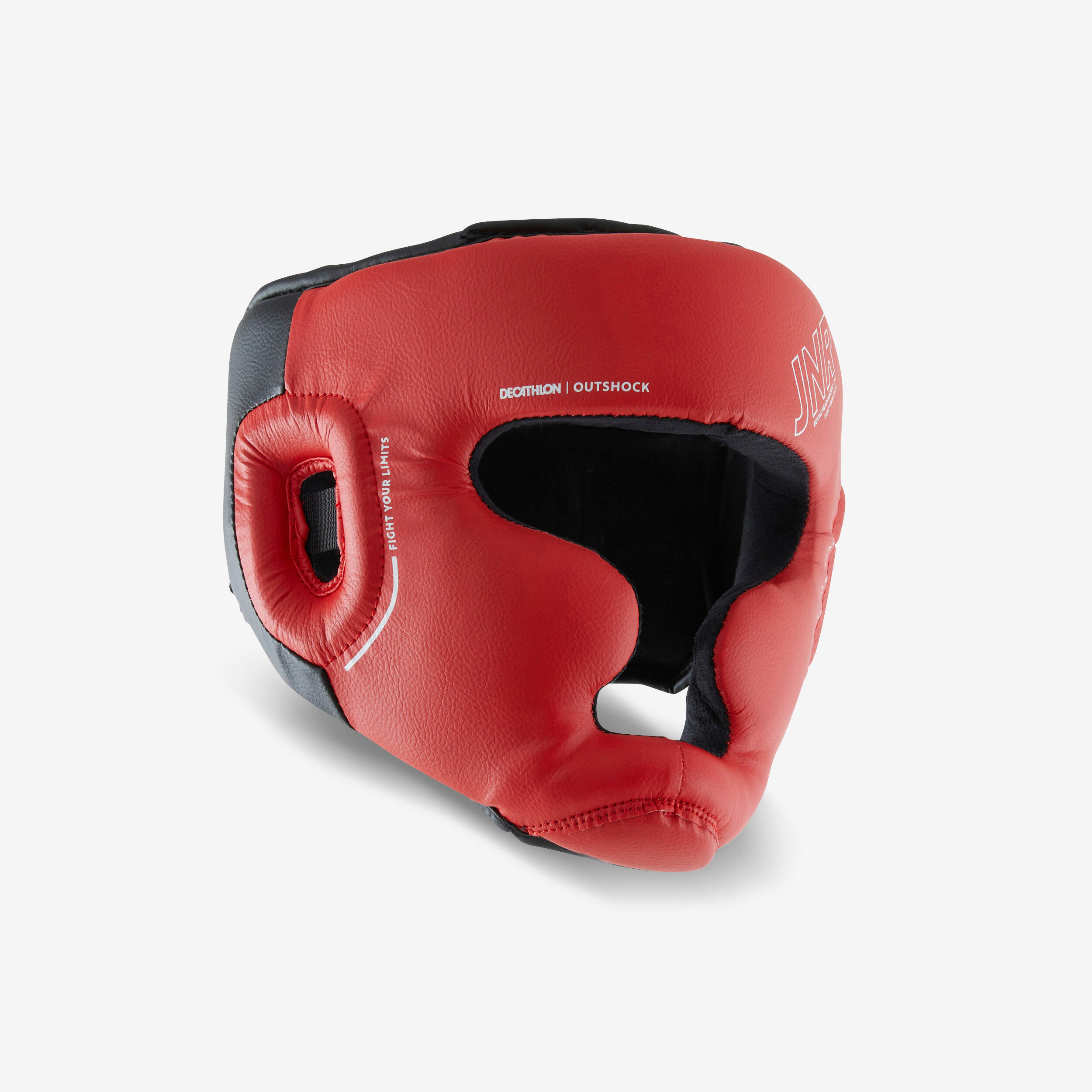 Kids' Boxing Full Face Headguard 500 - Red 1/3