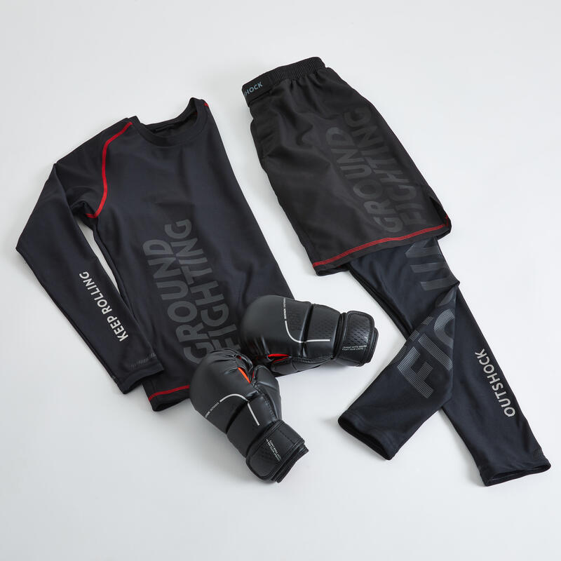 Pantalon scurt MMA Grappling 500 Bărbați 