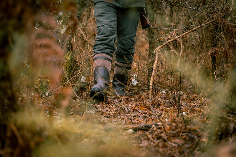 Buty myśliwskie ciepłe Solognac 900 skóra wodoodporne