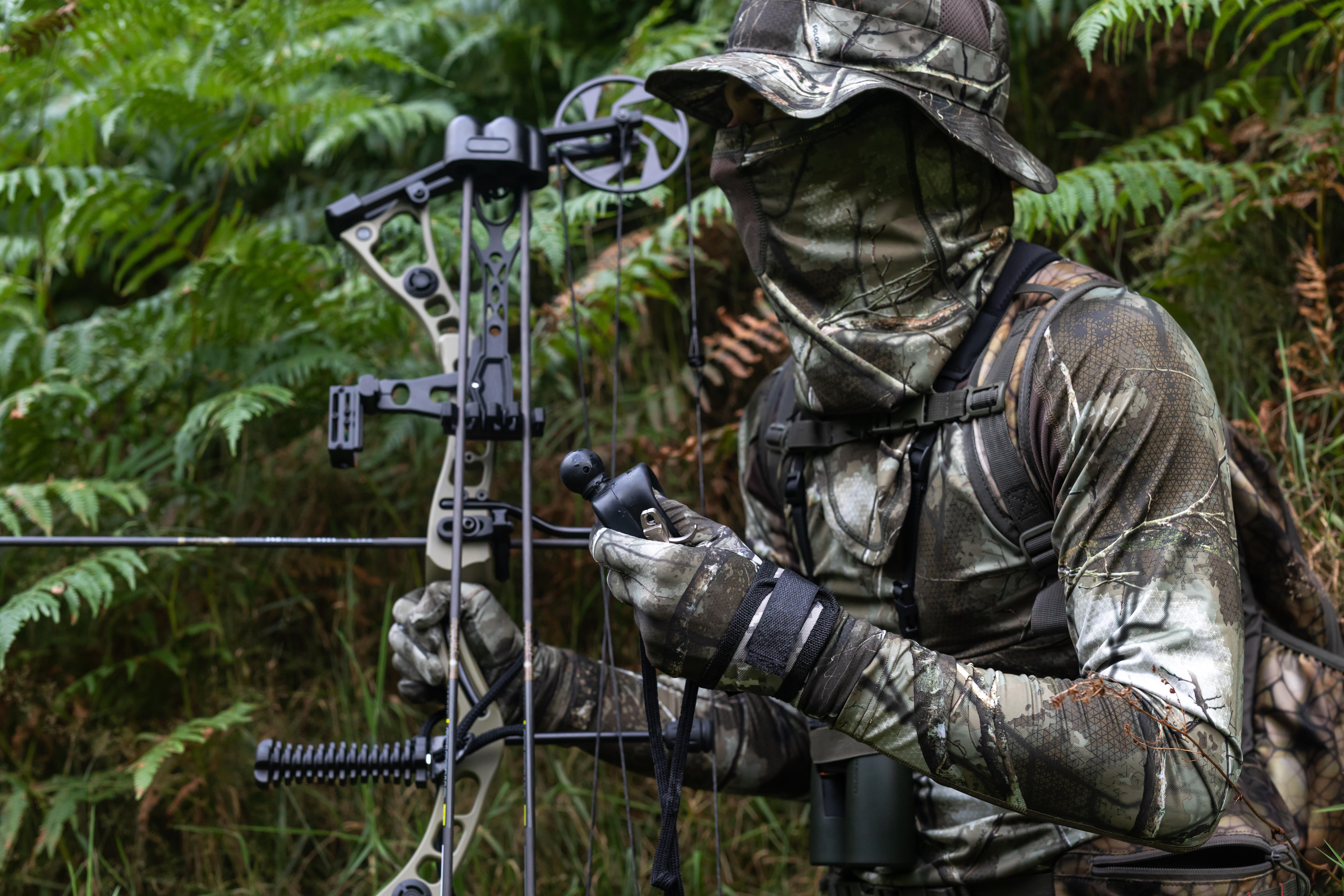 Tour de cou de chasse respirant - 500 Treemetic camouflage - SOLOGNAC