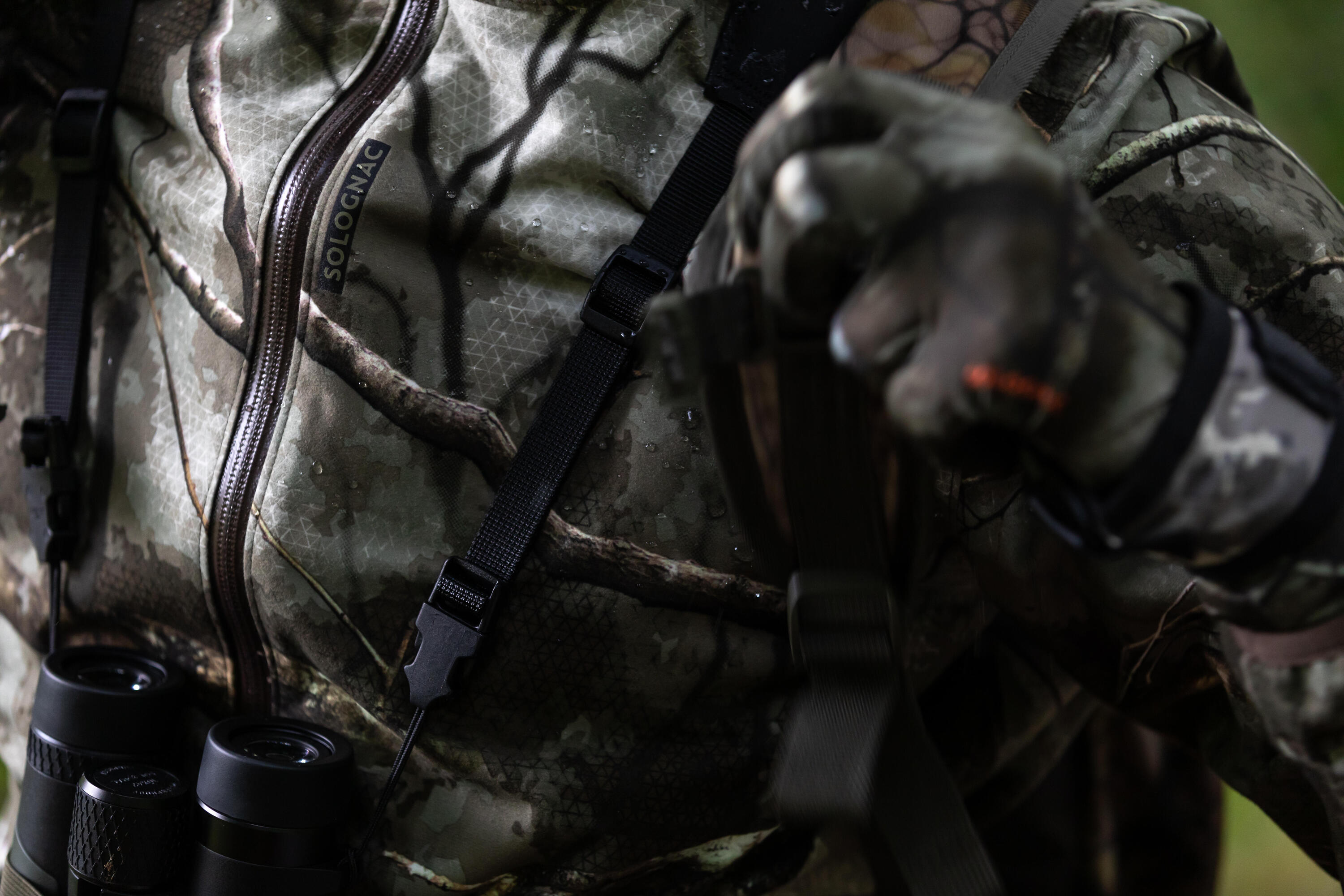 Jagd-Regenjacke Treemetic 500 geräuscharm Camouflage  2/14