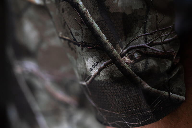 ADEMEND T-SHIRT VOOR DE JACHT 100 CAMOUFLAGE TREEMETIC