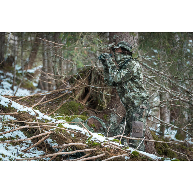 Ademende camouflage nekwarmer voor de jacht 500 Treemetic