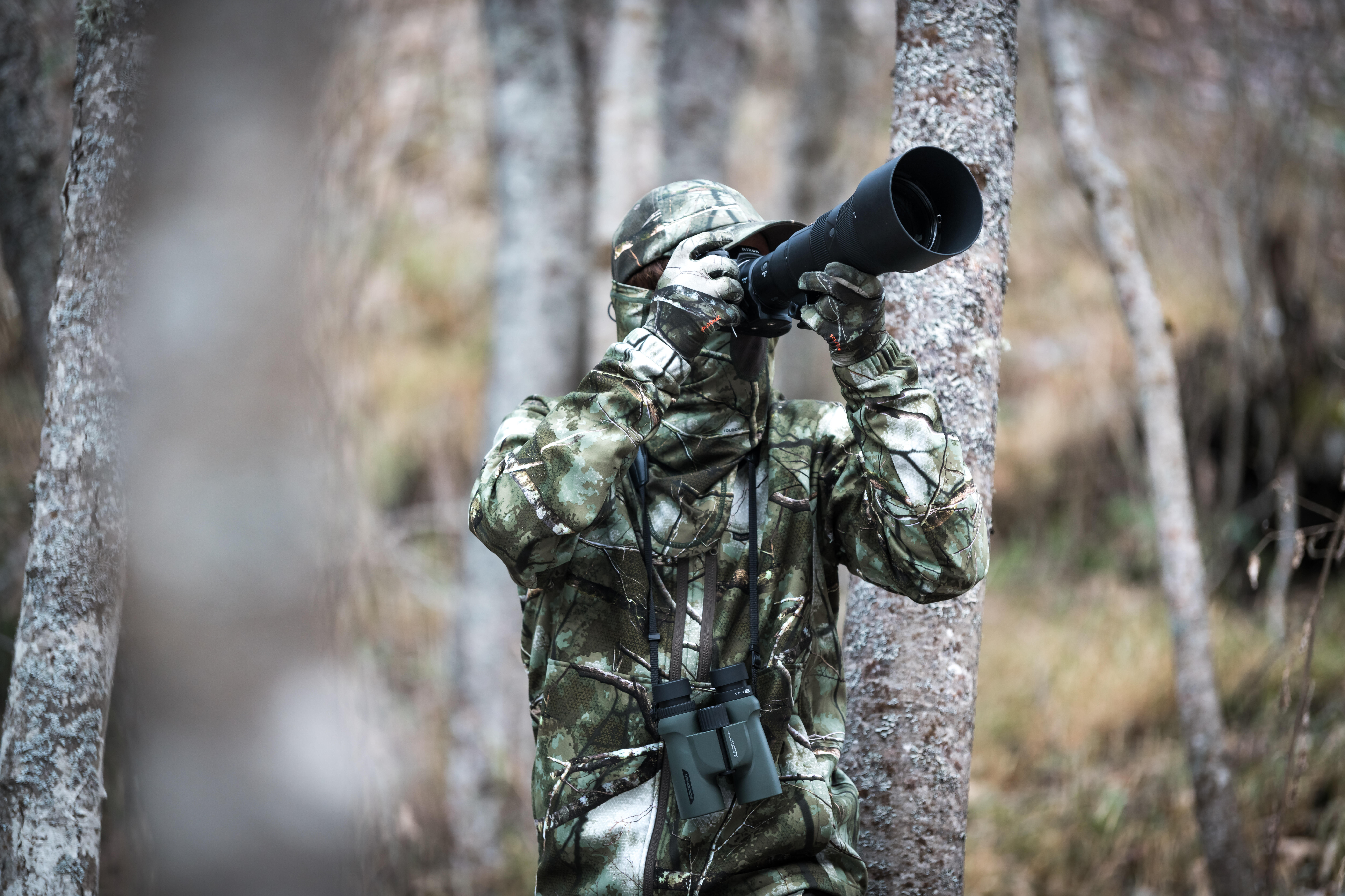 Casquette de chasse - 100 Treemetic camouflage - SOLOGNAC