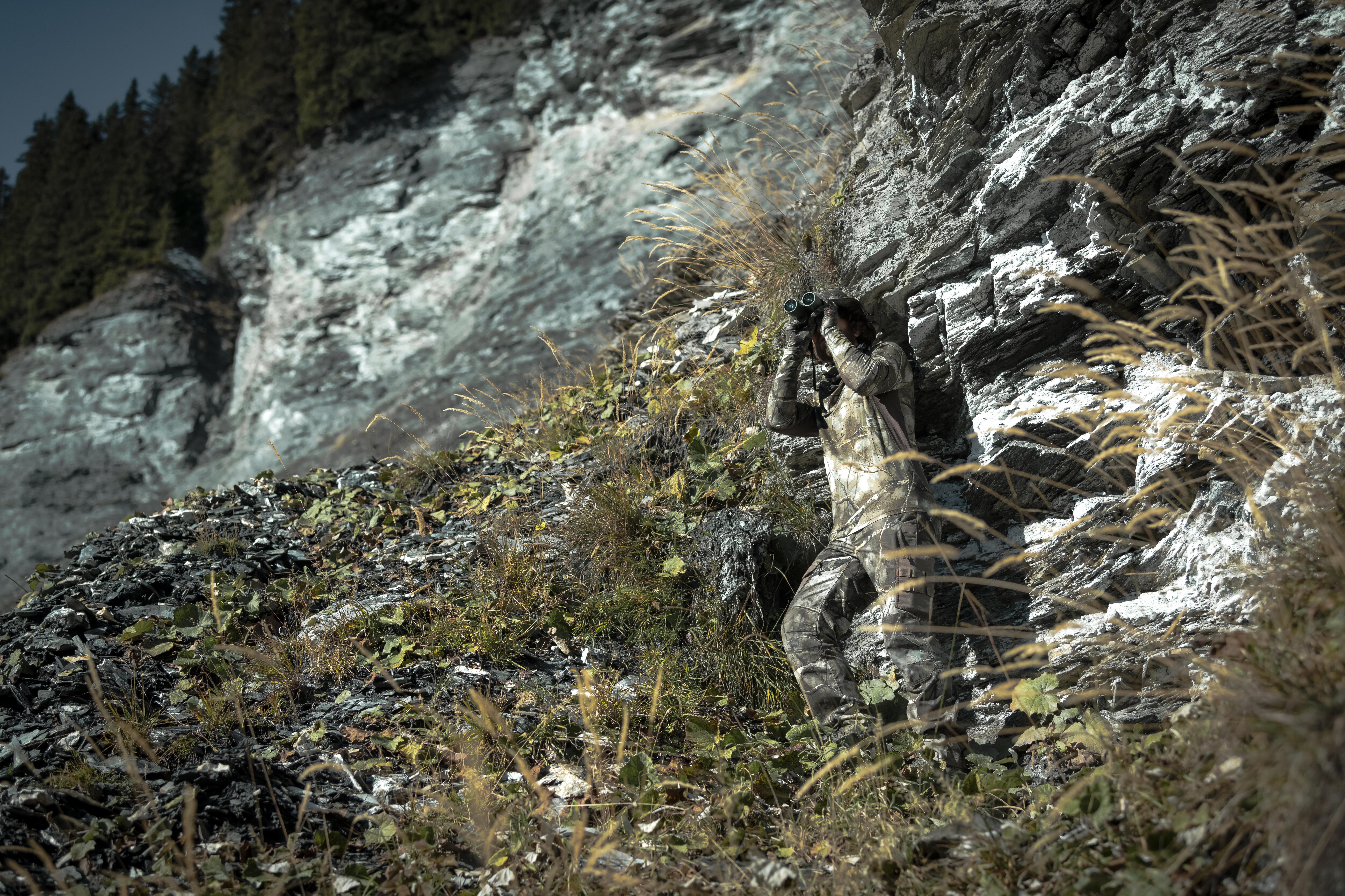 Pantalon de chasse respirant - 500 Treemetic camo - SOLOGNAC