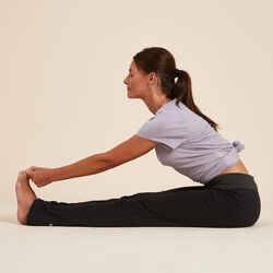 Women's Yoga Cotton Bottoms - Black/Grey