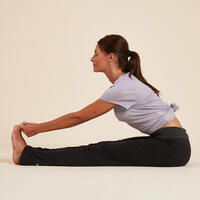 Crno-siva ženska trenerka za jogu