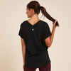 Women's Gentle Yoga T-Shirt - Black