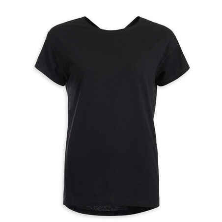 Camiseta Yoga Suave Mujer Negro