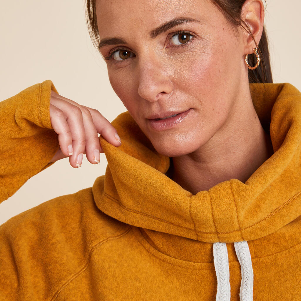 Women's Fleece Relaxation Yoga Sweatshirt - Ochre