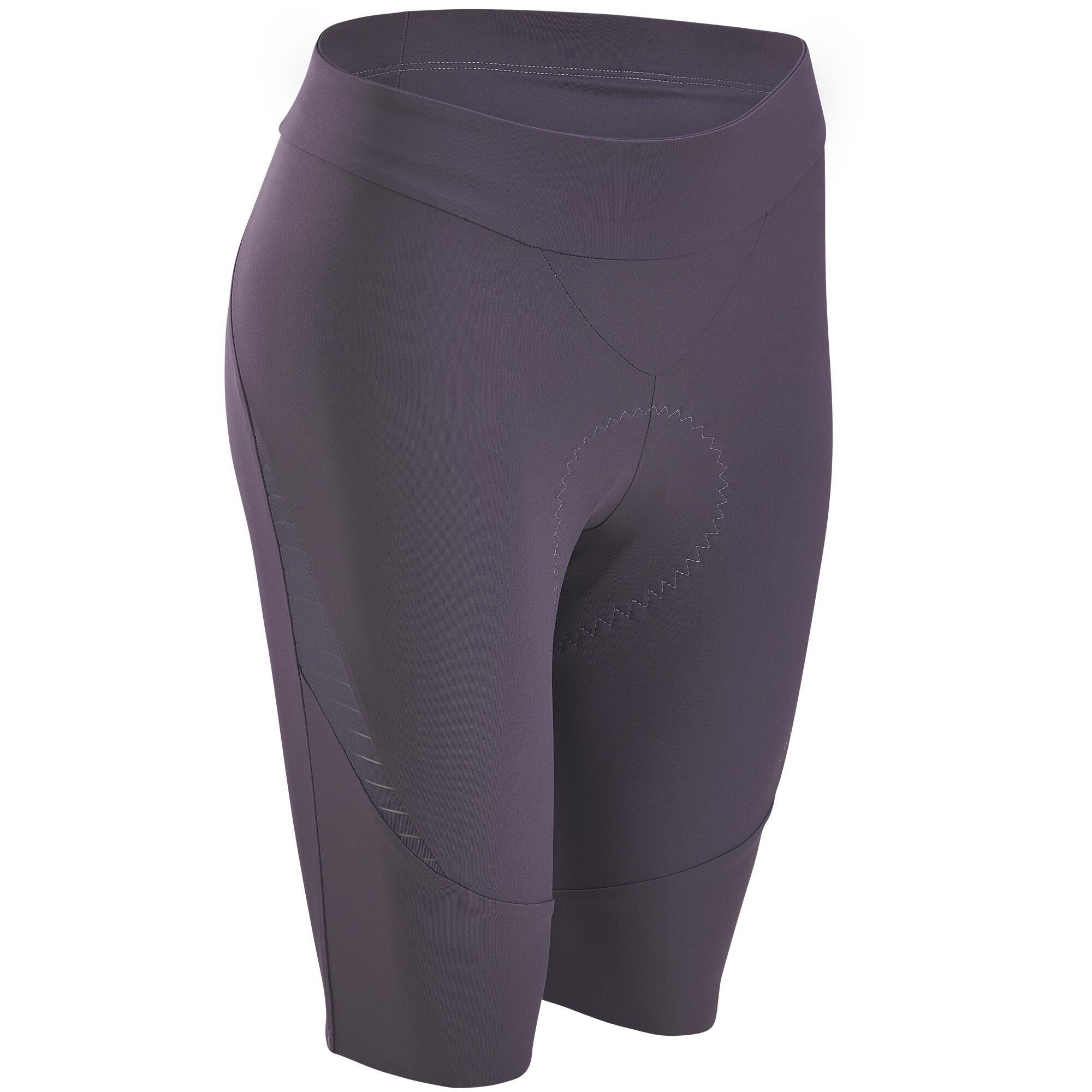 Women’s Bibless Road Biking Shorts - Purple-Grey - VAN RYSEL