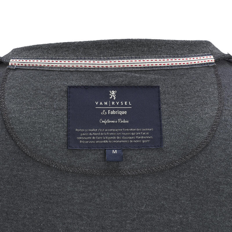 T-shirt made in france - Brigade du pavé coureur gris