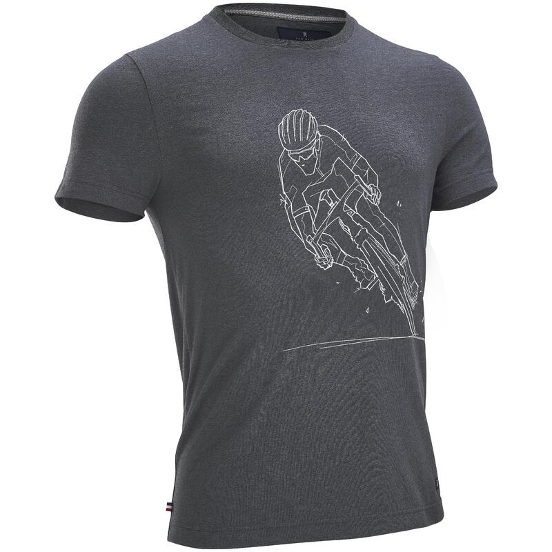 T-shirt made in france - Brigade du pavé coureur gris