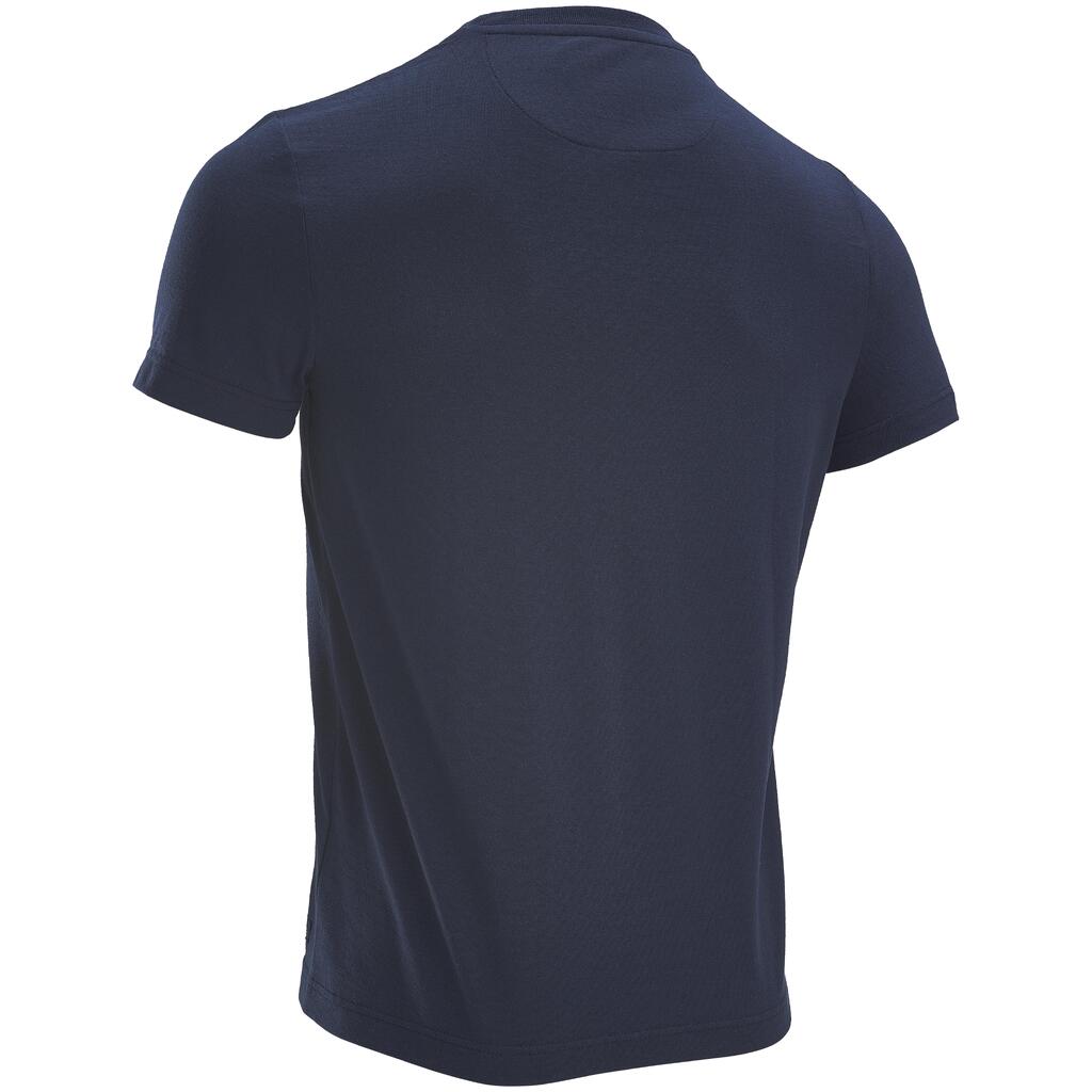 Fahrrad T-Shirt Brigade du Pavé Startnummer blau 