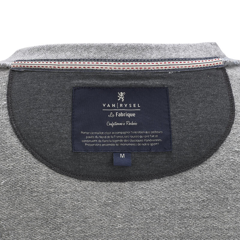 Sudadera Made In France - Brigade du Pavé Dorsal Gris