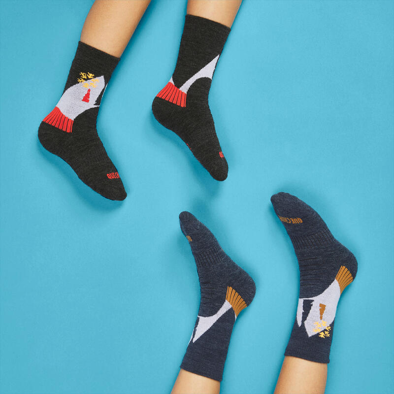 Çocuk Termal Çorap - 2 Çift - Pembe - SH100 Warm Mid