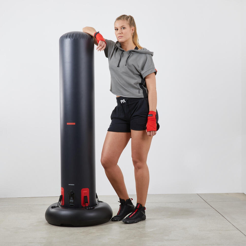 Freestanding inflatable punching bag with weightable base OUTSHOCK
