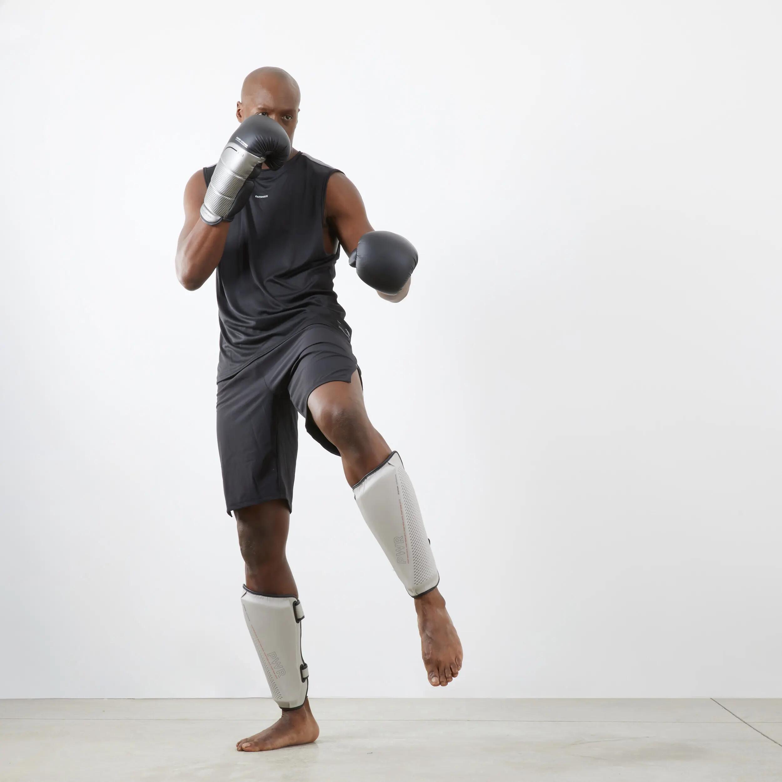 500 Ergo Boxing Shin Guard - Grey 6/6